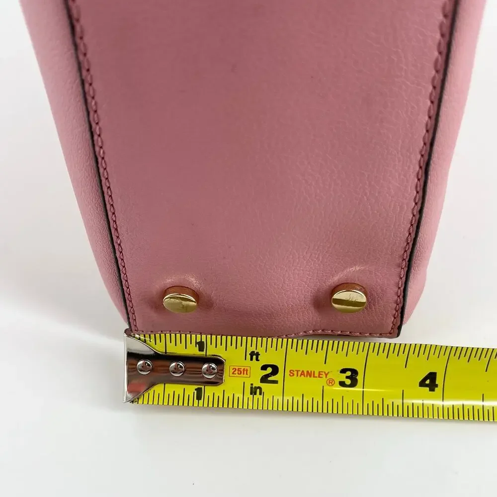 Nine West pink purse handbag satchel with removeable crossbody strap